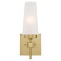Westinghouse Fixture Wall 60W E12 Chaddsford Champagne Brass Frosted Glass 6353000